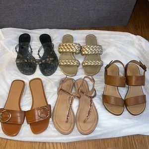 Sandal bundle (5 pairs of sandals)